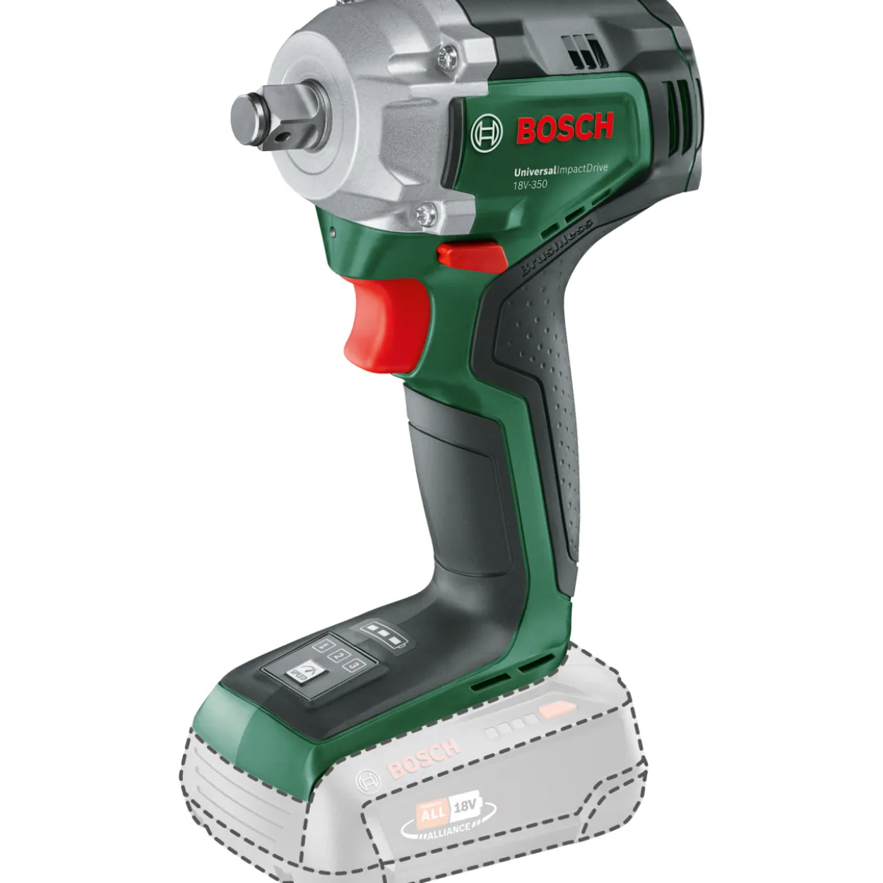 Akkuiskumutterinväännin Bosch UniversalImpactDrive 18V-350 Solo