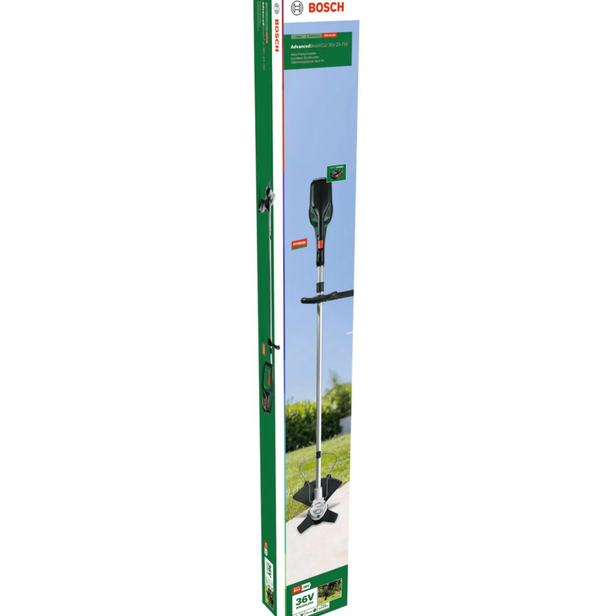 Akkutrimmeri Bosch Advanced BrushCut 36V-23-750 2,0Ah