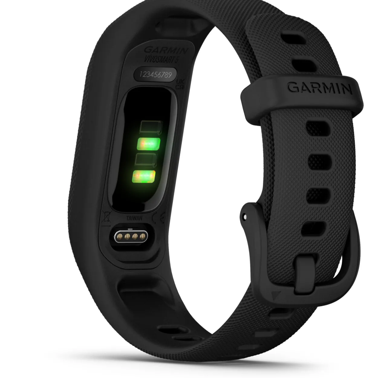 Aktiivisuusmittari Garmin vivosmart 5, musta, koko S/M