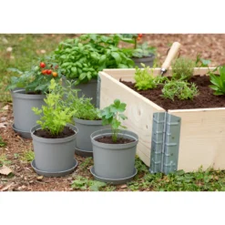 Alusvati Orthex 18 cm Recycled Cultivate harmaa