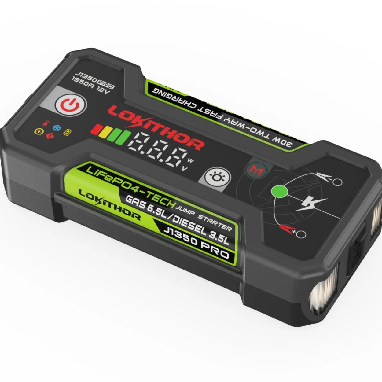 Apukäynnistin / virtapankki Lokithor J1350 12V 25,6Wh 700A LiFePo4