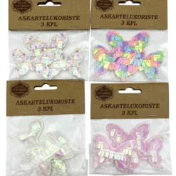 Askartelukoriste 3 kpl perhonen