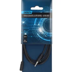 Audiokaapeli Energy+ 3,5 mm uros - 3,5 mm naaras Aux, 2 m