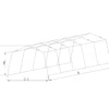 Autoteltta Prohall 3,2 x 6 x 1,9 m, harmaa