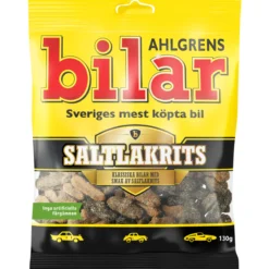 Bilar Ahlgrens 130 g Saltlakrits