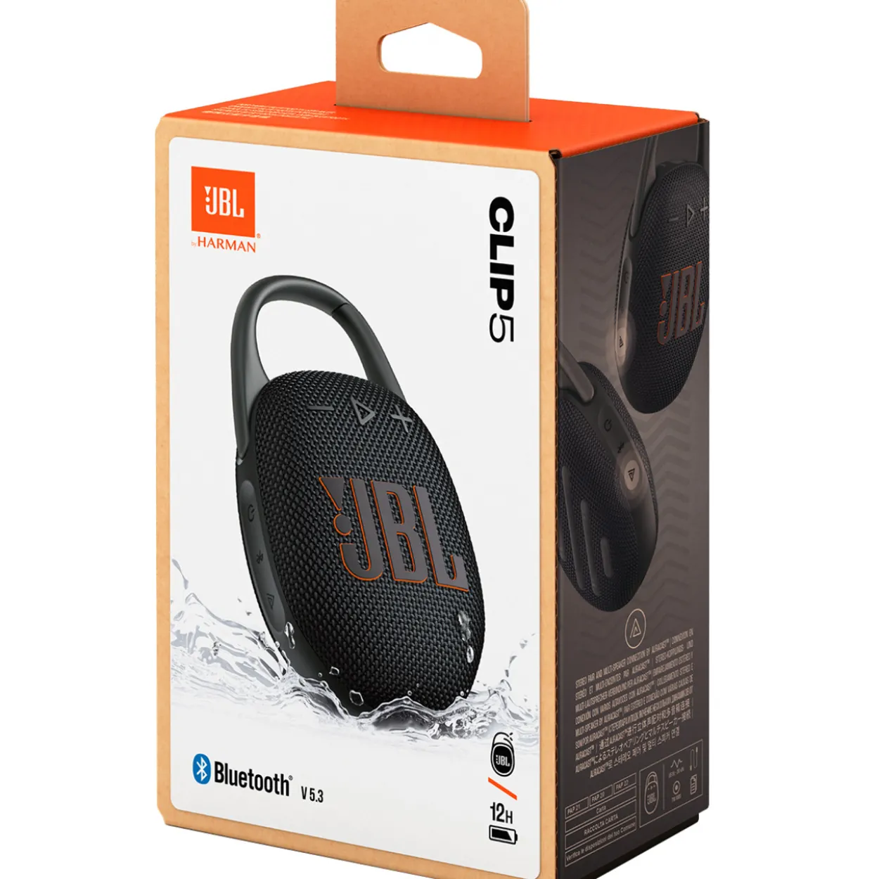 Bluetooth-kaiutin JBL Clip 5, musta