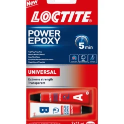 Epoksiliima Power Epoxy Universal tuubi, 2 x 11 ml