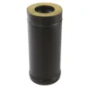 Eristetty jatko-osa piippupaketille 1000 mm / 150 mm, musta