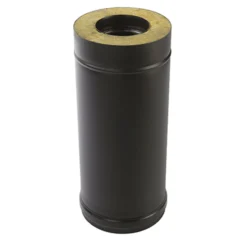 Eristetty jatko-osa piippupaketille 1000 mm / 150 mm, musta