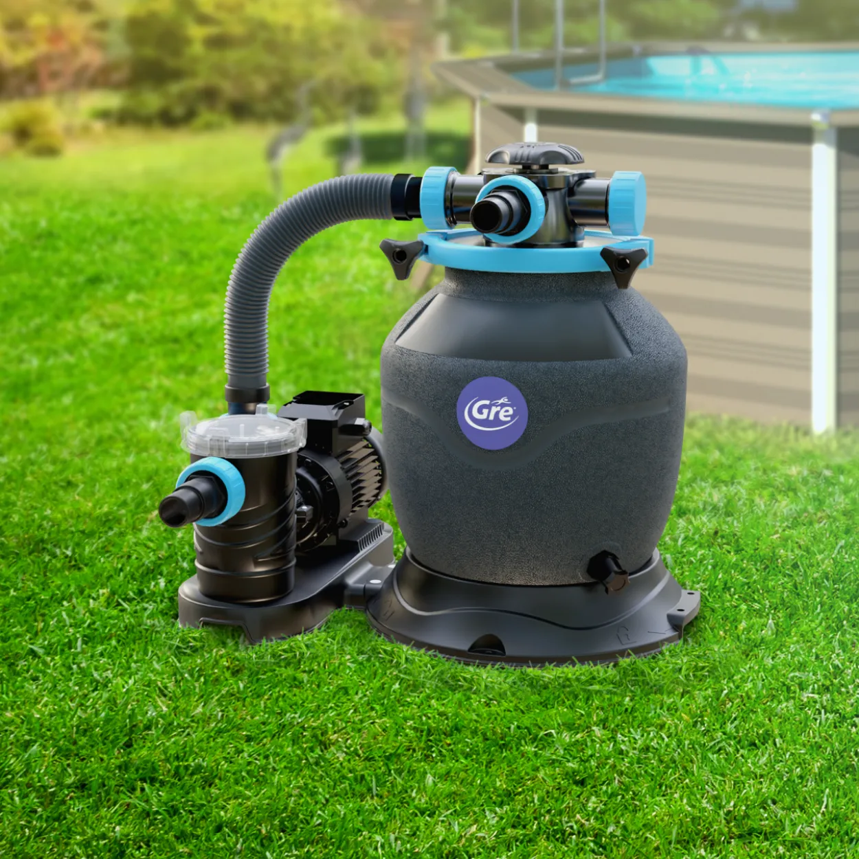 Hiekkasuodatinjärjestelmä Swim & Fun EasyFlow esisuodattimella Ø400 230 W