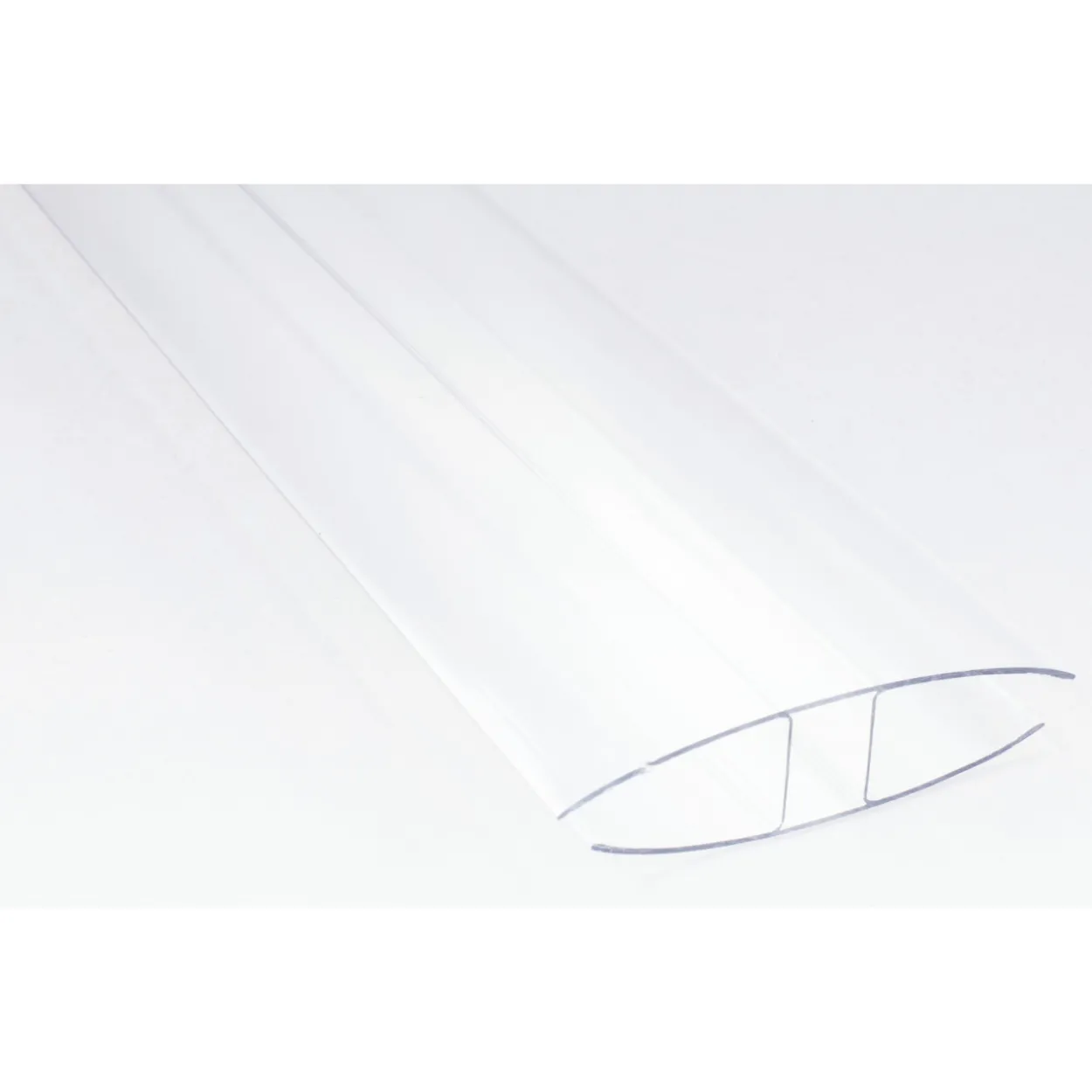 H-profiililista Keraplast, 16 mm PC-muovi kirkas 3,5 m