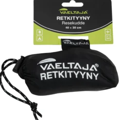 Ilmatäytteinen retkityyny, musta