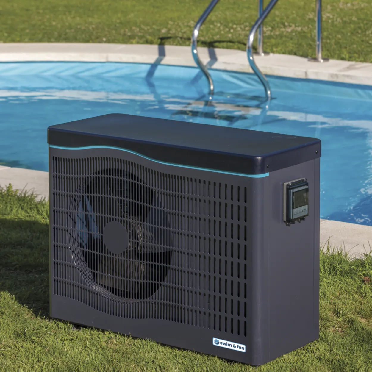 Invertterilämpöpumppu Swim & Fun uima-altaalle 12 kW Wi-Fi-ohjauksella