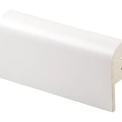 Jalkalista Maler Pyörre MDF Valkoinen E0 R10 22x70x2750, 3 kpl