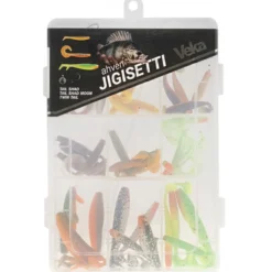 Jigilajitelma Veka ahvenelle, sis. 36 jigiä + 12 päätä