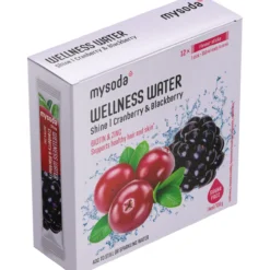 Juomajauhe Mysoda 12 x 4 g Wellness Water Cranberry-blackberry