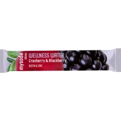 Juomajauhe Mysoda 12 x 4 g Wellness Water Cranberry-blackberry