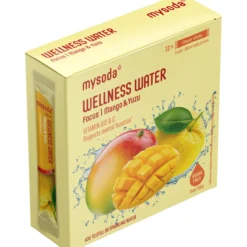 Juomajauhe Mysoda 12 x 4 g Wellness Water Mango-yuzu