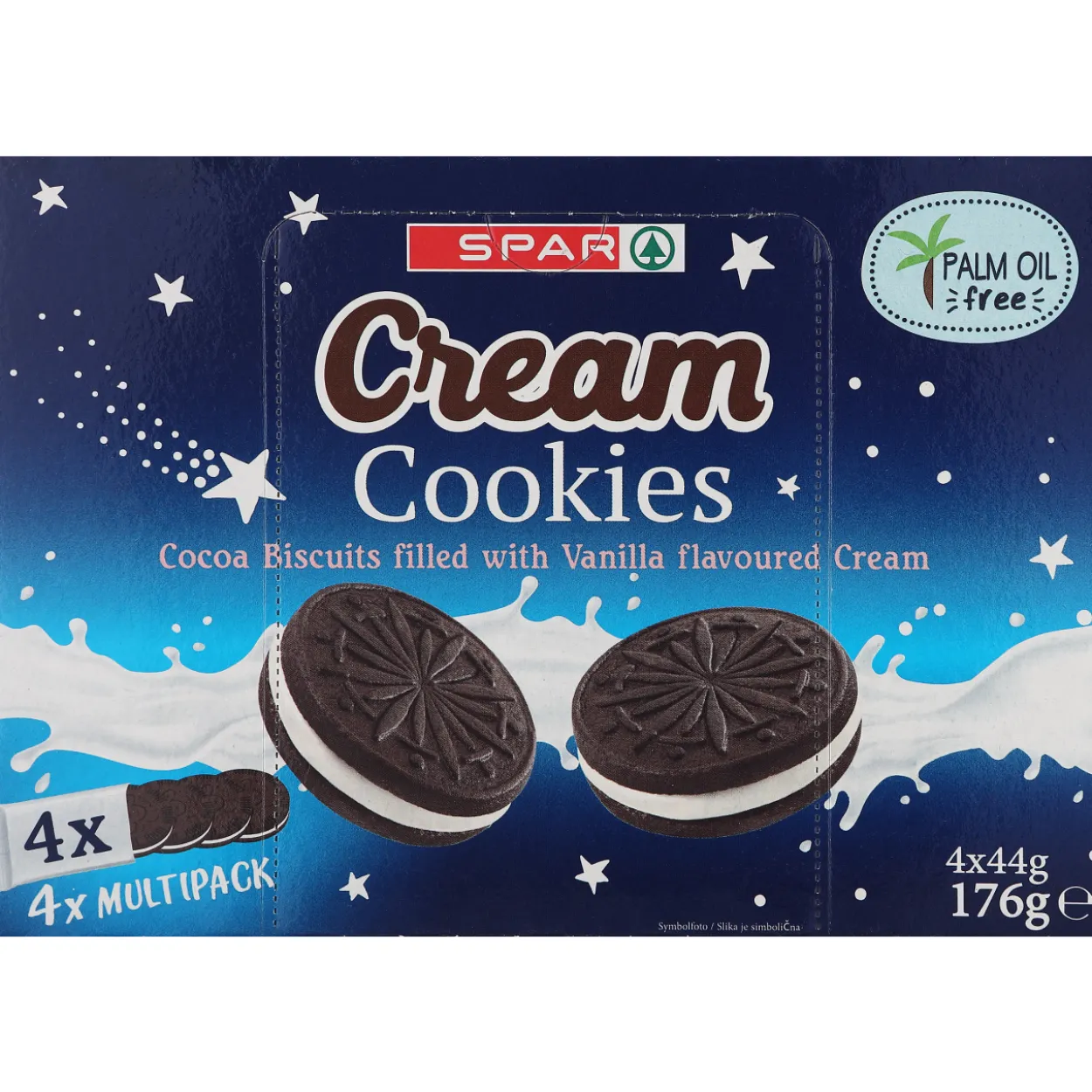 Kaakaokeksi SPAR 176 g Cream Cookies