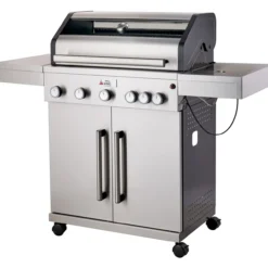 Kaasugrilli BBQ King Pro Series, 5 + 1 poltinta, lasi-ikkuna