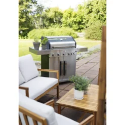 Kaasugrilli BBQ King Pro Series, 5 + 1 poltinta, lasi-ikkuna