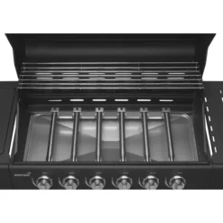 Kaasugrilli Mustang Kingsville 6+1 Black