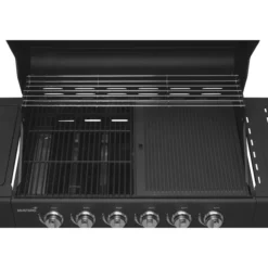 Kaasugrilli Mustang Kingsville 6+1 Black