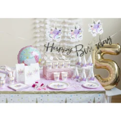 Kartonkimuki Let's Party 8 kpl Yksisarvinen