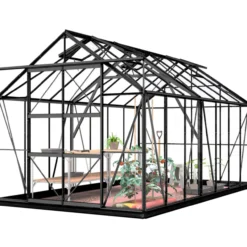 Kasvihuone Lykke Hybrid 11,3m2, musta