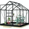 Kasvihuone Lykke Hybrid 3,8m2, musta
