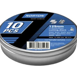 Katkaisulaikka Norton 125 x 1,0 mm 10 kpl