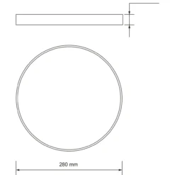 Kattovalaisin Airam Aias 280 22 W 2500 lm IP20 CCT