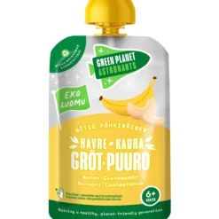 Kaurapuuro Green Planet Astronauts 100 g pähkinäinen banaani luomu 6 kk+