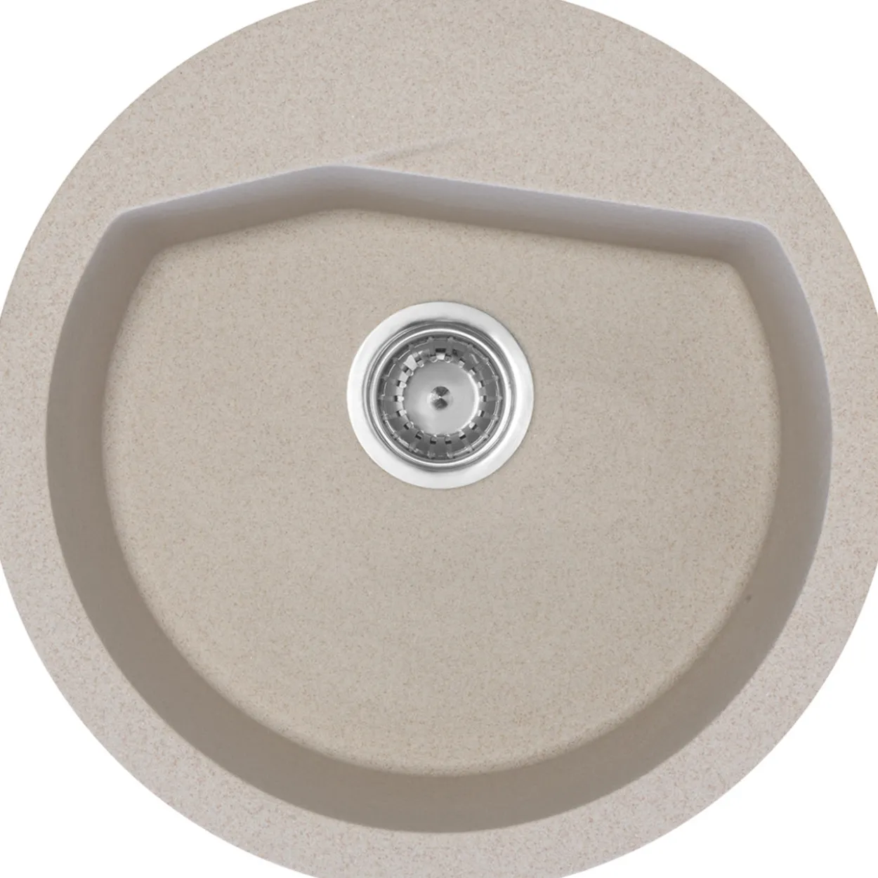 Keittiöallas Aqualine Ø 516 mm X-Granit hiekanvärinen
