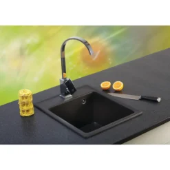 Keittiöallas Aqualine 400 x 500 mm X-Granit grafiitinmusta
