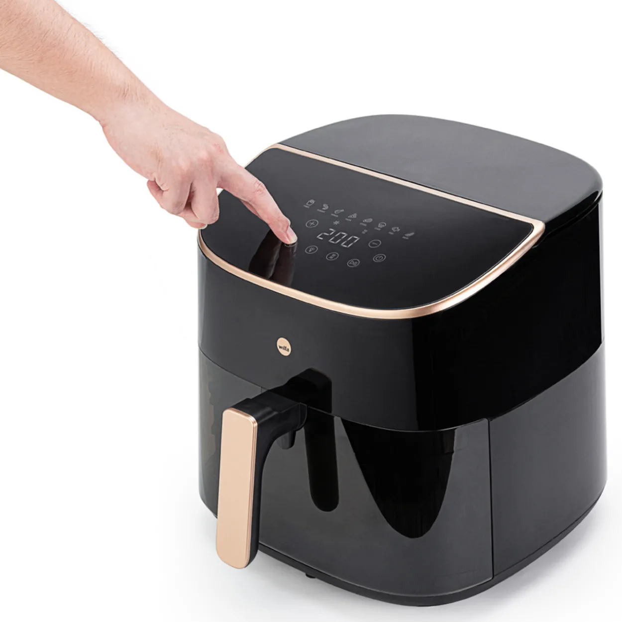 Kiertoilmakypsennin Wilfa Airfryer AFD-80SPLIT musta/ruusukulta
