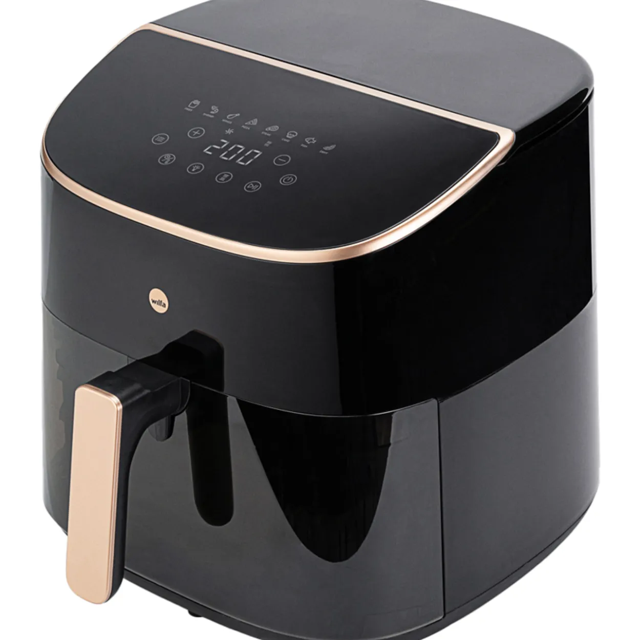 Kiertoilmakypsennin Wilfa Airfryer AFD-80SPLIT musta/ruusukulta