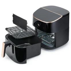 Kiertoilmakypsennin Wilfa Airfryer AFD-80SPLIT musta/ruusukulta