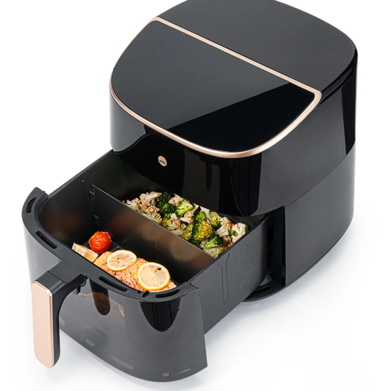Kiertoilmakypsennin Wilfa Airfryer AFD-80SPLIT musta/ruusukulta