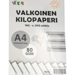 Kilopaperi A4 80 gsm valkoinen
