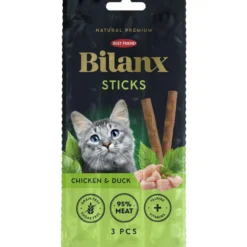 Kissan herkku Best Friend 3 x 5 g Bilanx lihatikku kana & ankka