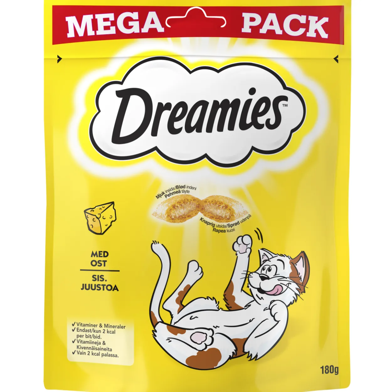 Kissanherkku Dreamies 180 g juusto
