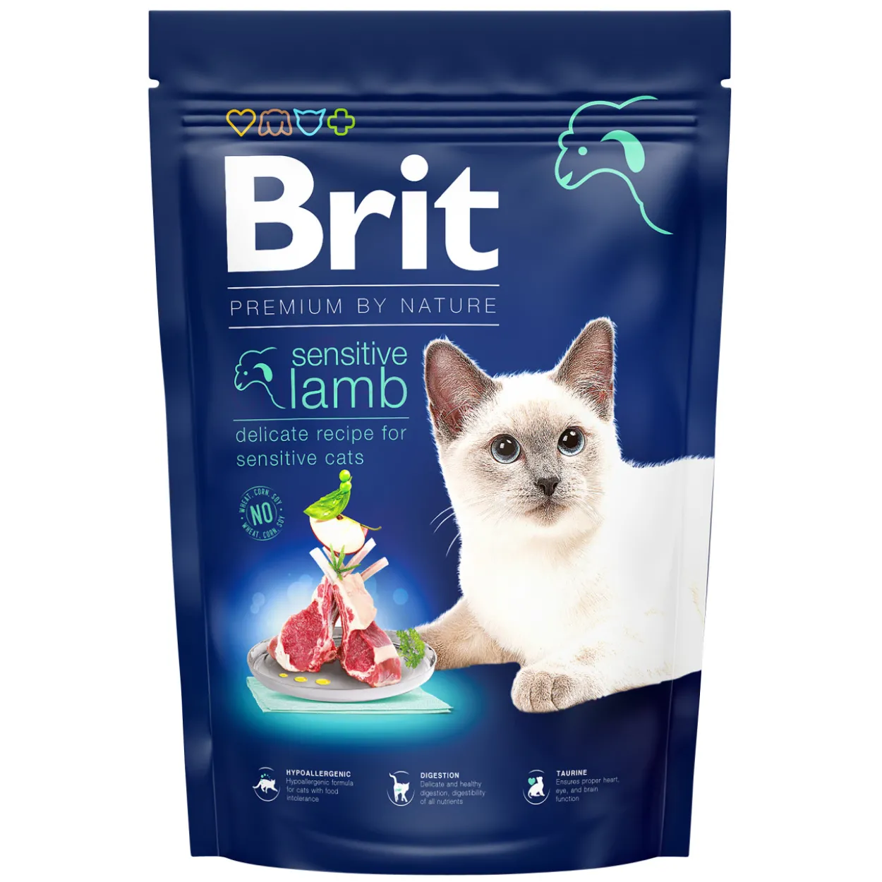 Kissanruoka Brit Premium 1,5 kg lammasta herkkävatsaisille kissoille