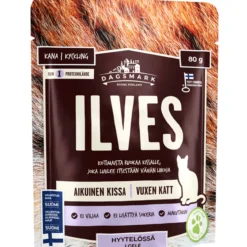 Kissanruoka Dagsmark 80 g Ilves kana hyytelössä