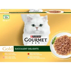Kissanruoka Gourmet 12 x 85 g Gold Succulent Delights lajitelma