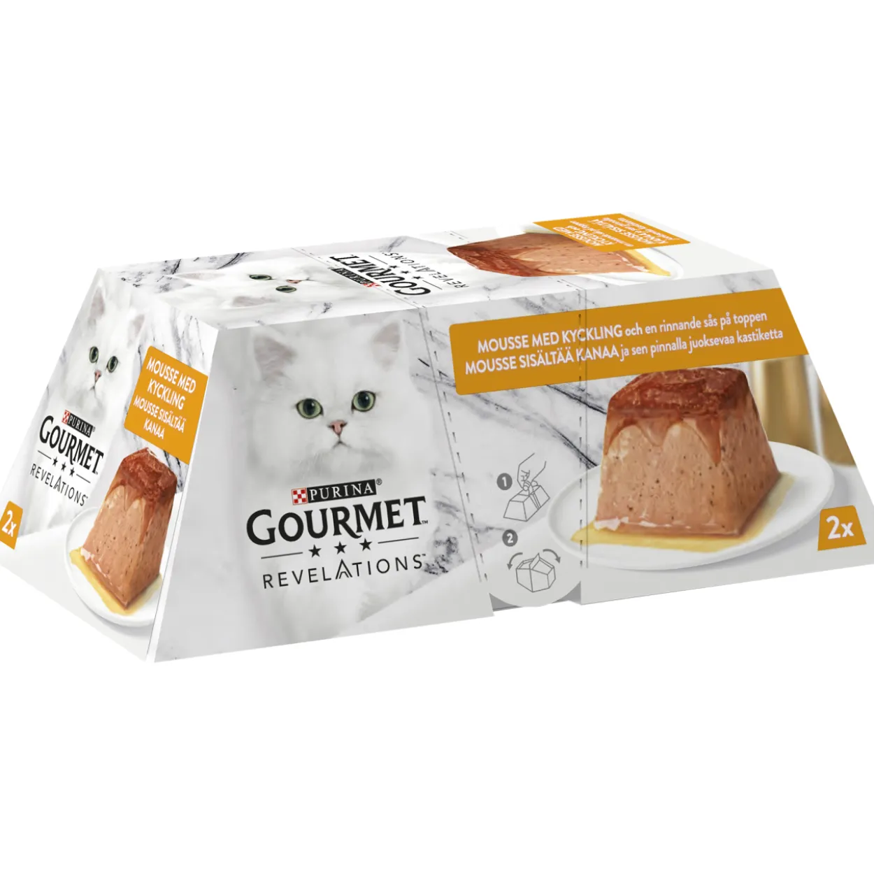 Kissanruoka Gourmet 2 x 57 g Revelations kanaa