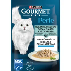 Kissanruoka Purina Gourmet 85 g Perle Ocean Flakes punakampela