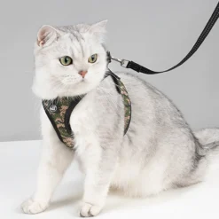 Kissanvaljaat + talutin -setti Real Cat Camo