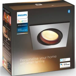 Kohdevalaisin Philips Hue Milliskin neliö upotettava 5W, alumiini