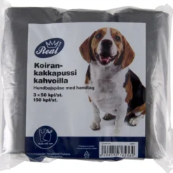 Koirankakkapussi 3 x 50 kpl kahvoilla